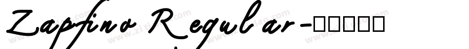 Zapfino Regular字体转换